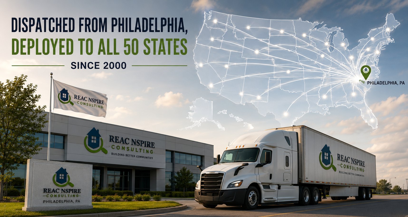 Dispatched from Philadelphia, deployed to all 50 states