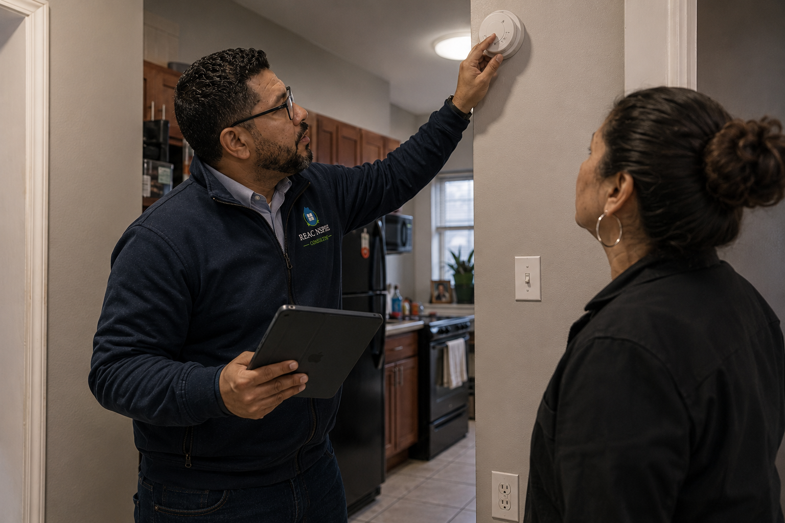 Field consultant conducting an NSPIRE walkthrough